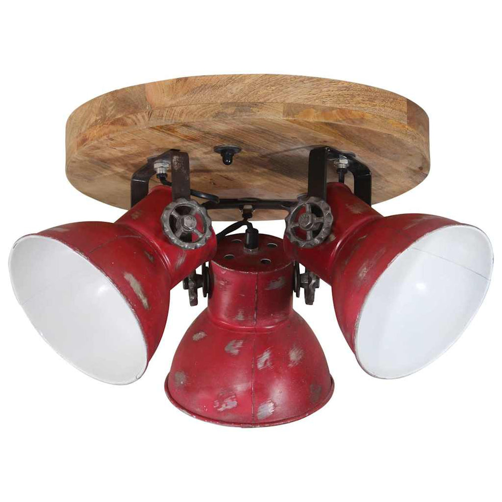 Rote Deckenleuchte 25 W E27 35x35 cm