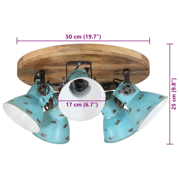 Blaue Deckenleuchte 50 cm E27