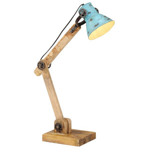 Blaue Schreibtischlampe mit verstellbarem Arm