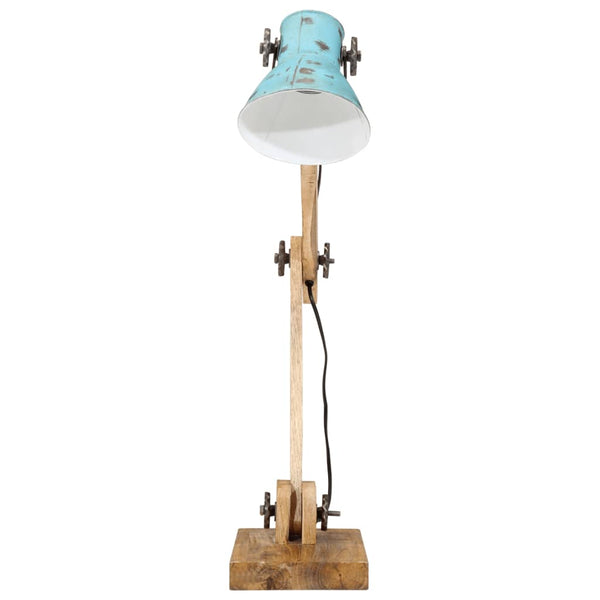 Blaue Schreibtischlampe mit verstellbarem Arm