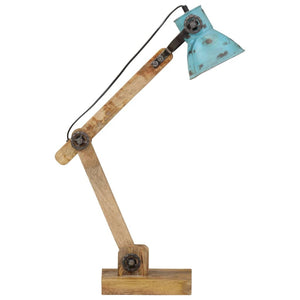 Blaue Schreibtischlampe mit verstellbarem Arm
