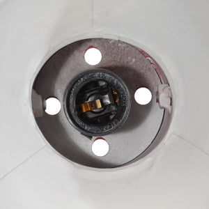 Rote Schreibtischlampe mit verstellbarem Arm