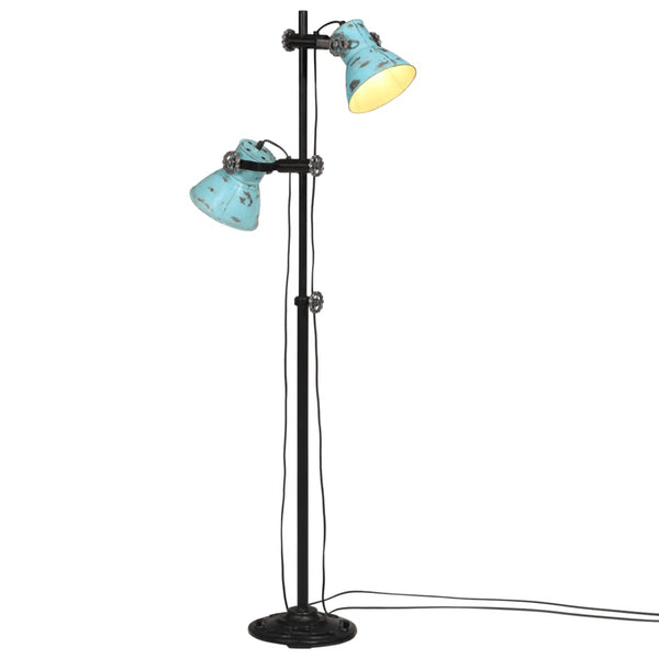 Blaue Stehlampe 25 W, E27, 90-140 cm