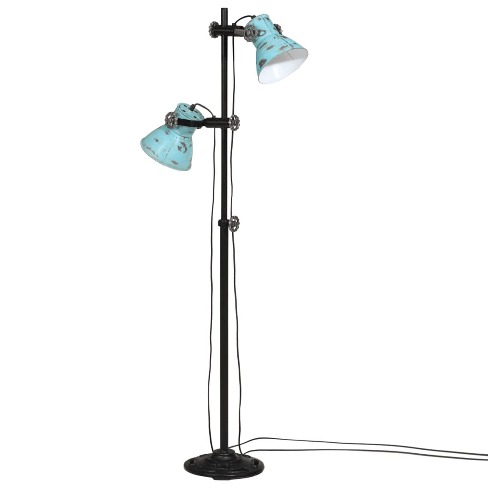 Blaue Stehlampe 25 W, E27, 90-140 cm