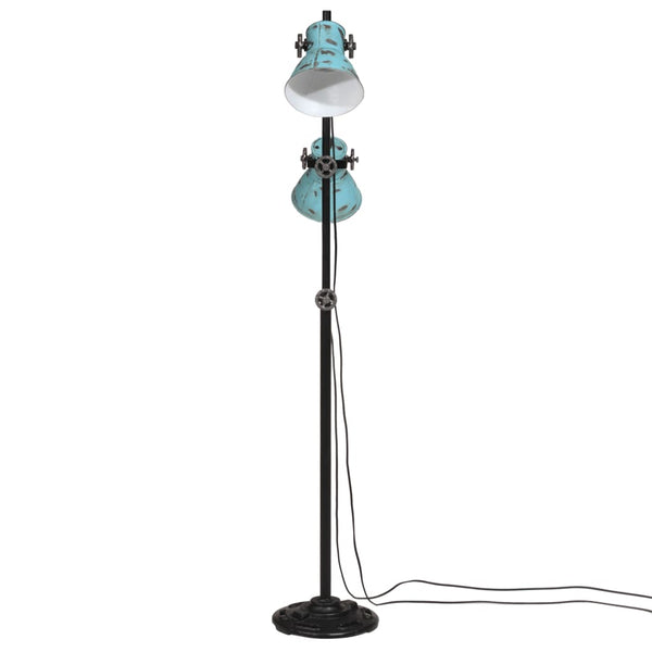 Blaue Stehlampe 25 W, E27, 90-140 cm