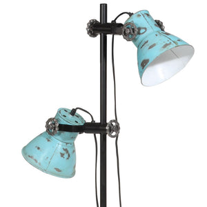 Blaue Stehlampe 25 W, E27, 90-140 cm