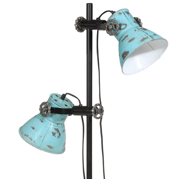 Blaue Stehlampe 25 W, E27, 90-140 cm