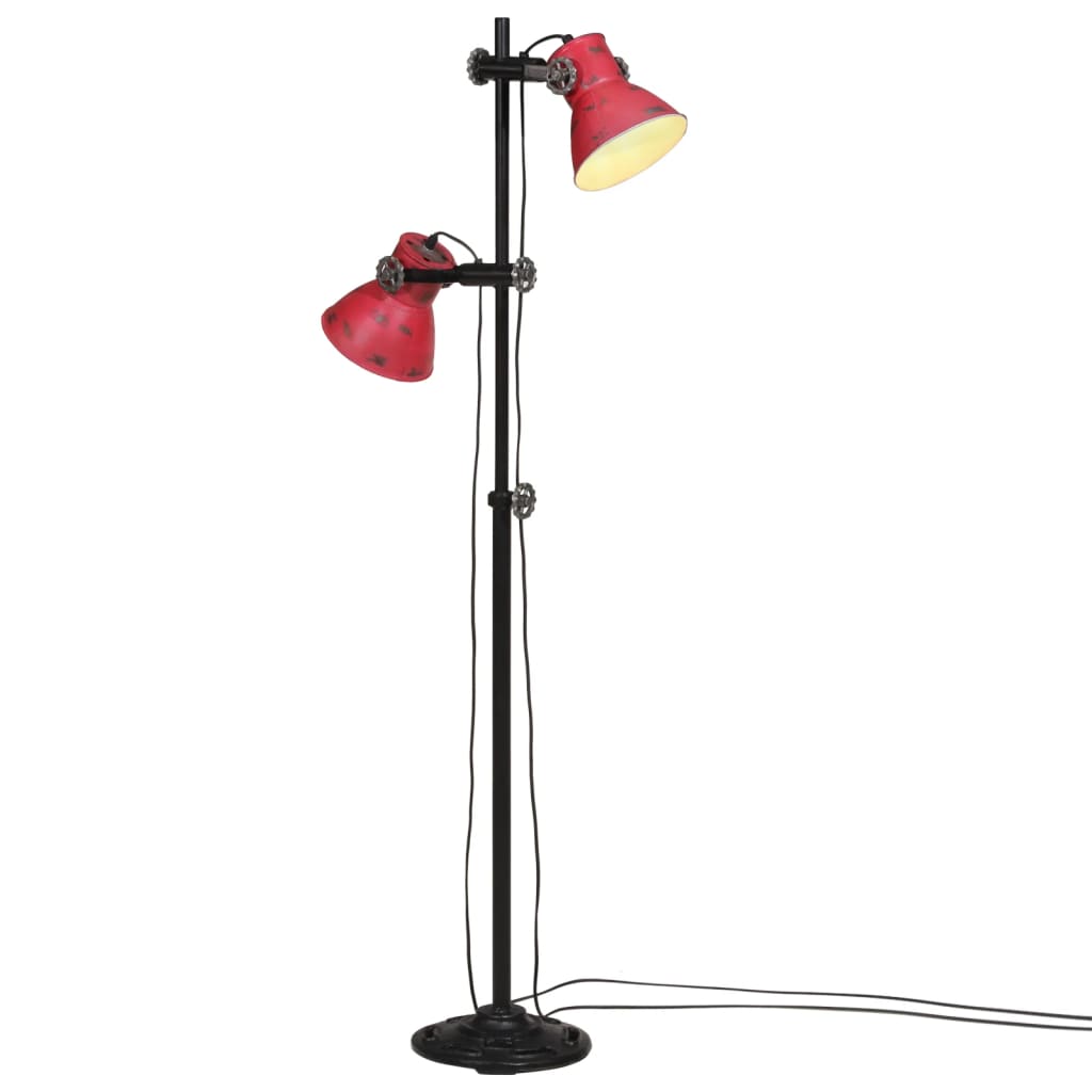 Rote Stehlampe 25W, E27, Verstellbar
