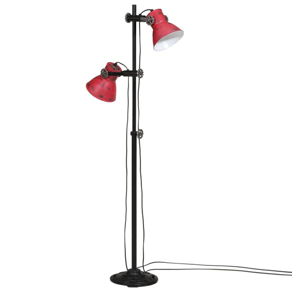 Rote Stehlampe 25W, E27, Verstellbar