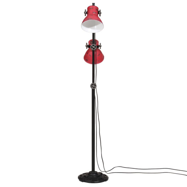 Rote Stehlampe 25W, E27, Verstellbar