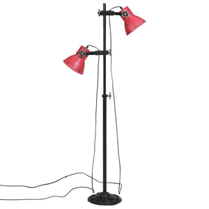 Rote Stehlampe 25W, E27, Verstellbar