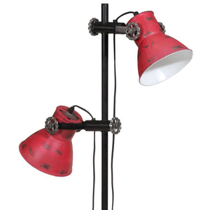 Rote Stehlampe 25W, E27, Verstellbar