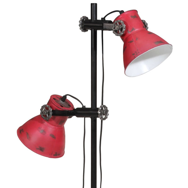 Rote Stehlampe 25W, E27, Verstellbar