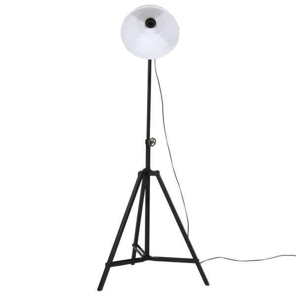 Weiße Stehlampe, 25W, E27, Verstellbar