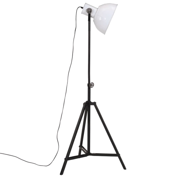 Weiße Stehlampe, 25W, E27, Verstellbar
