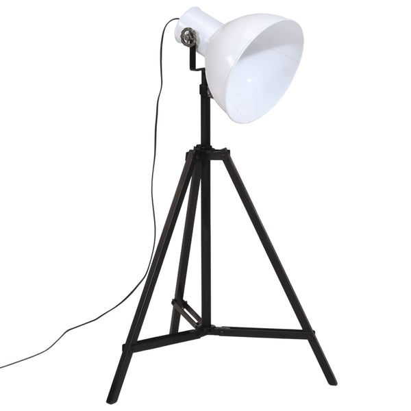 Weiße Stehlampe, 25W, E27, Verstellbar