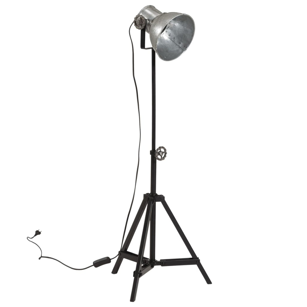 Vintage Stehlampe Silber 25W E27