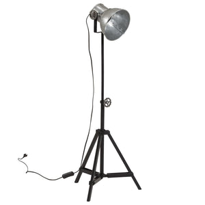 Vintage Stehlampe Silber 25W E27