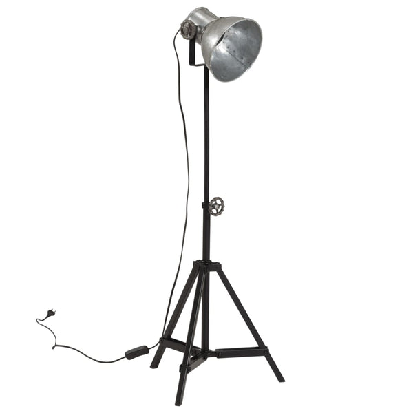 Vintage Stehlampe Silber 25W E27