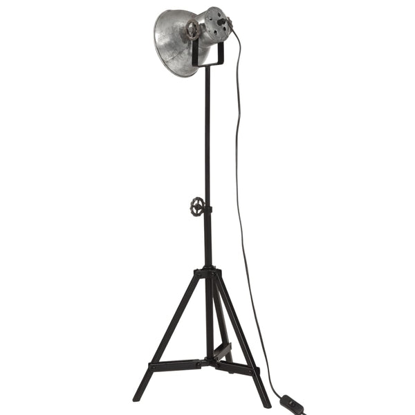 Vintage Stehlampe Silber 25W E27