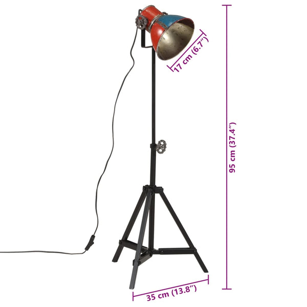 Mehrfarbige Stehlampe, E27, 25W
