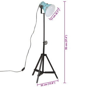 Blaue Stehlampe 25W E27 Verstellbar