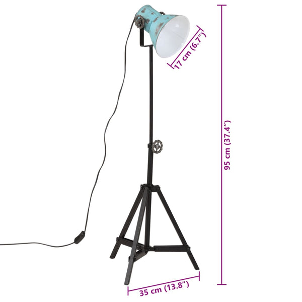 Blaue Stehlampe 25W E27 Verstellbar