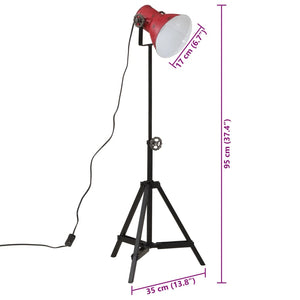 Rote Stehlampe 25W E27 Verstellbar