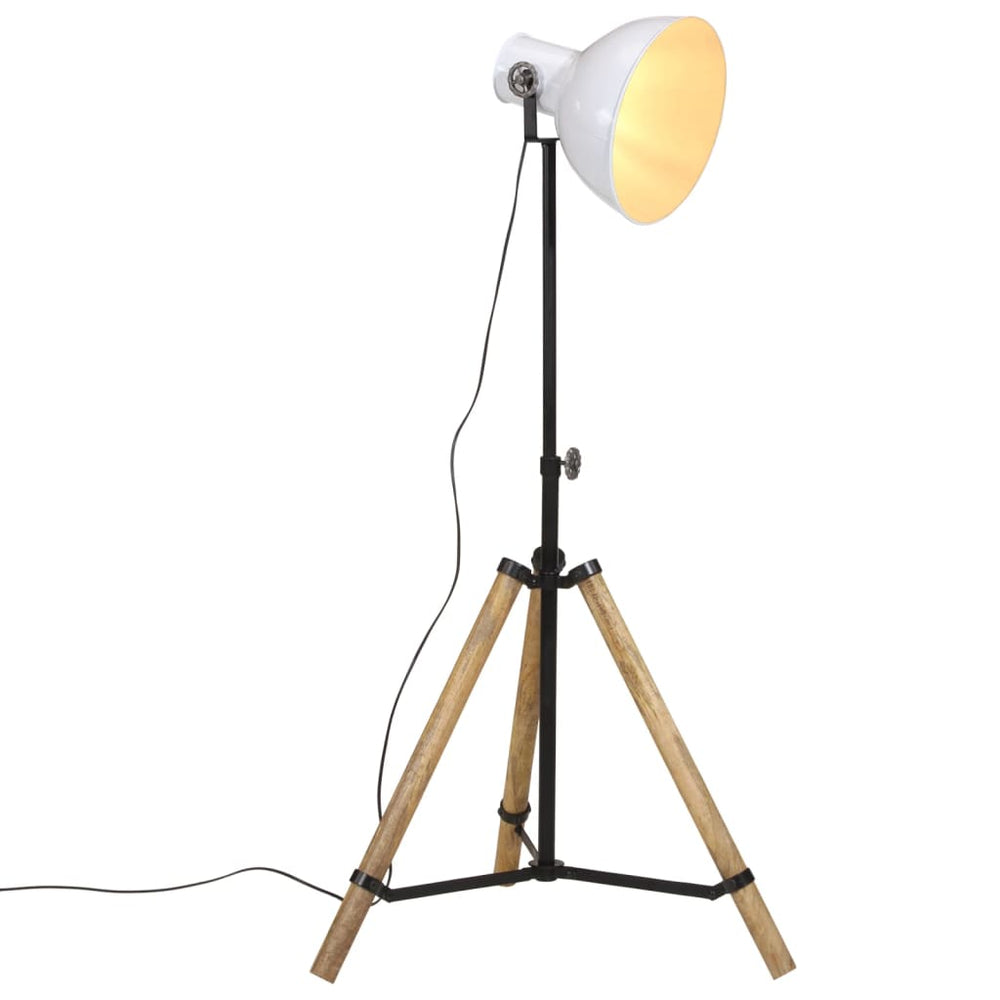 Weiße Stehlampe, E27, 90-150cm