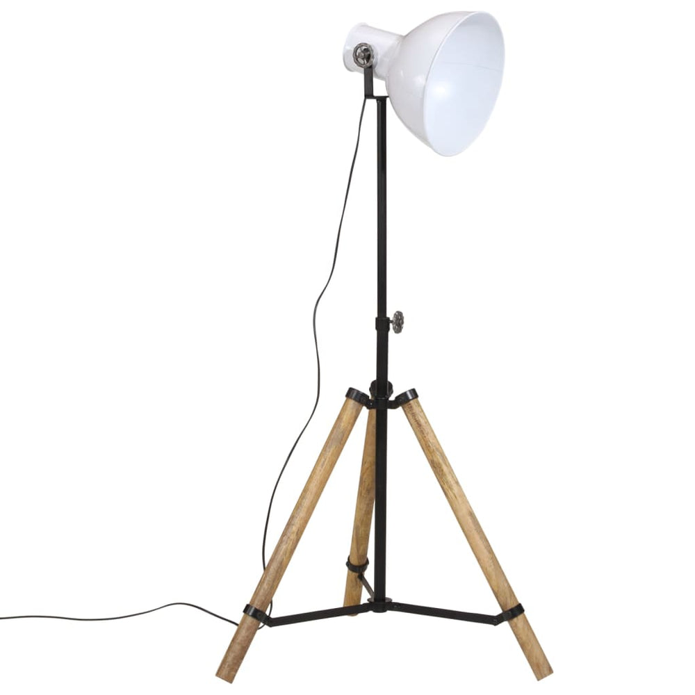Weiße Stehlampe, E27, 90-150cm