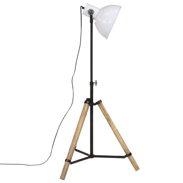 Weiße Stehlampe, E27, 90-150cm