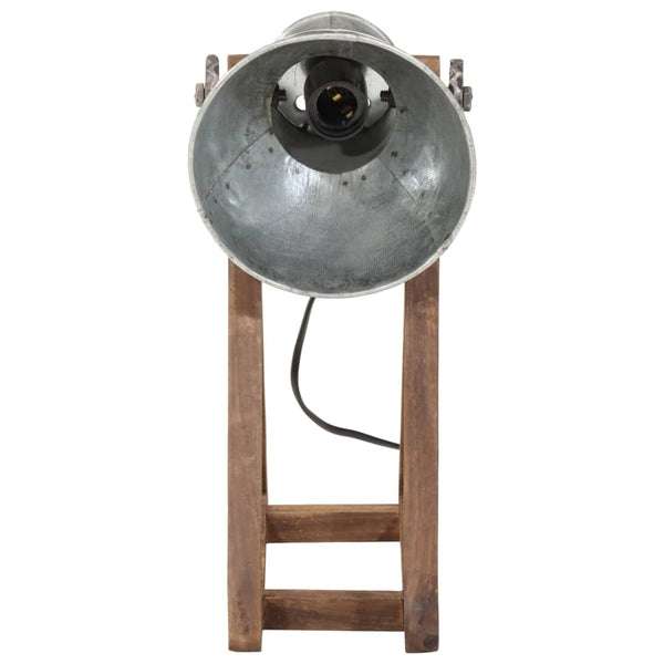 Vintage Silber Schreibtischlampe E27
