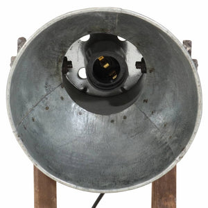 Vintage Silber Schreibtischlampe E27