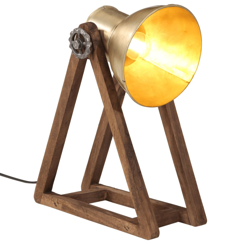 Schreibtischlampe Antik-Messing E27 25W