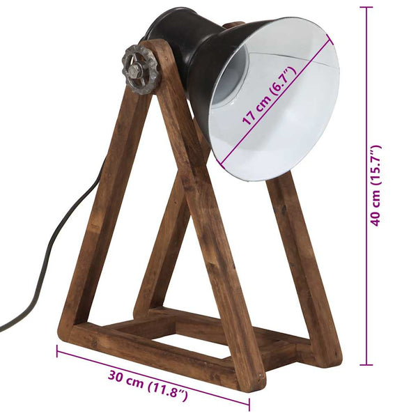 Schreibtischlampe Schwarz E27 25W