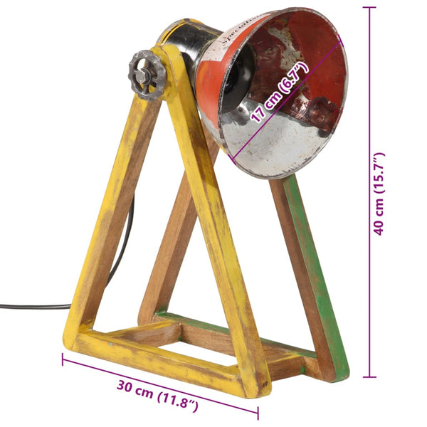 Mehrfarbige Schreibtischlampe E27 25W