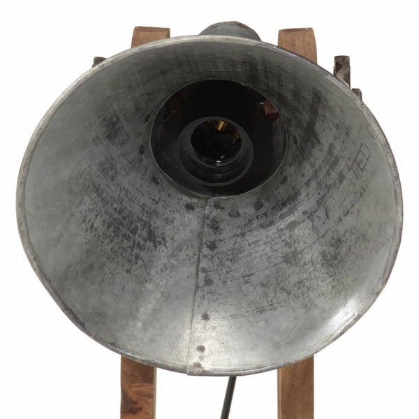 Vintage Schreibtischlampe Silber 25W