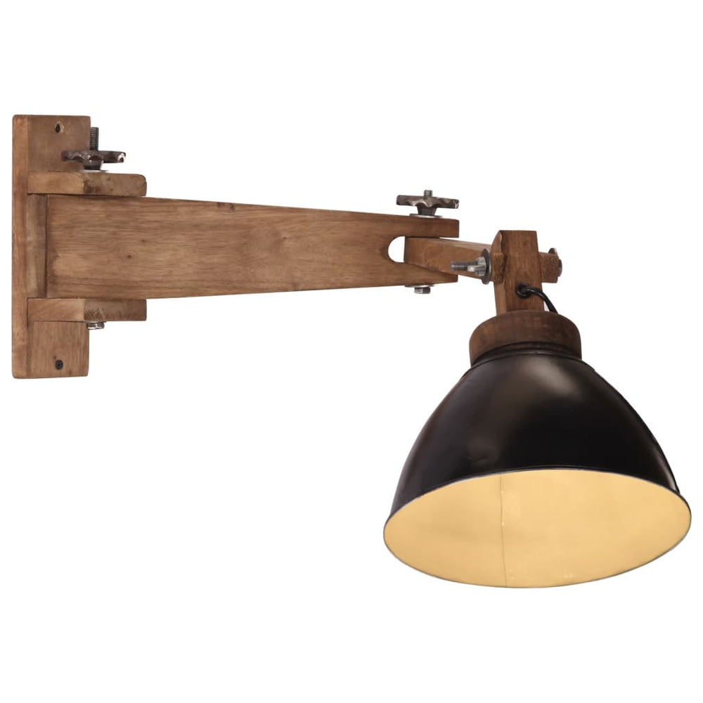 Schwarze Wandleuchte E27 25W