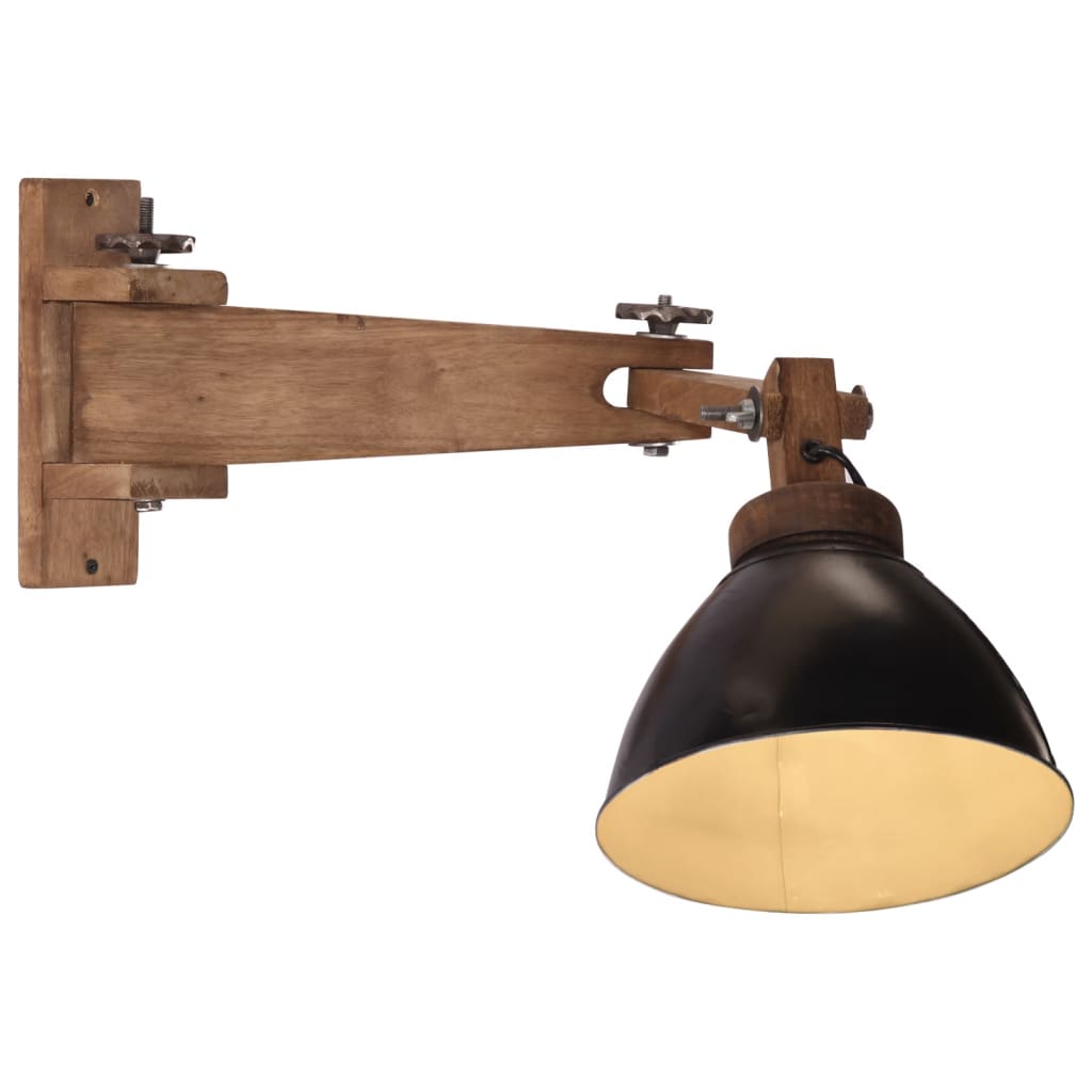 Schwarze Wandleuchte E27 25W