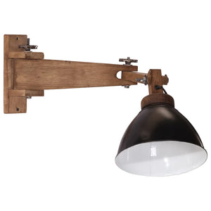 Schwarze Wandleuchte E27 25W