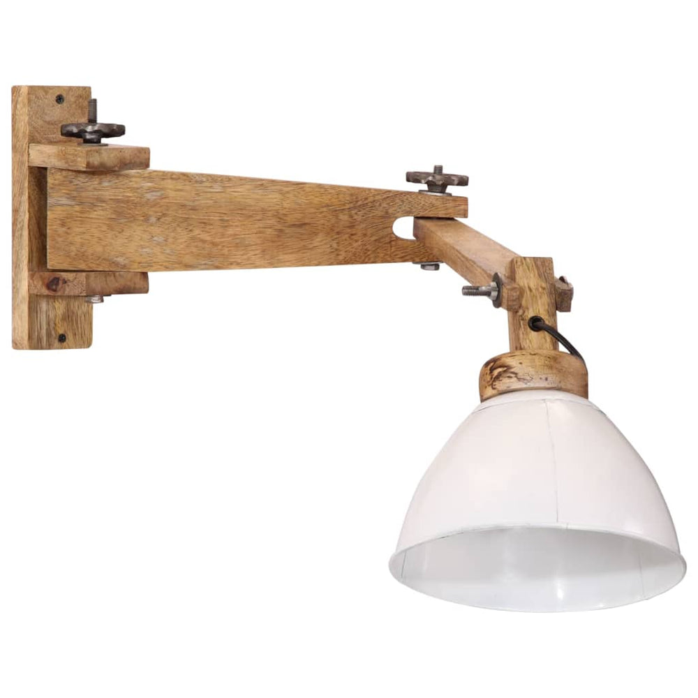 Weiße Wandleuchte E27 25W