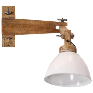 Weiße Wandleuchte E27 25W