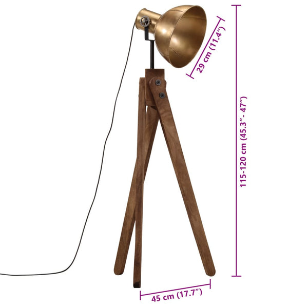 Stehleuchte Antik Messing 120cm E27