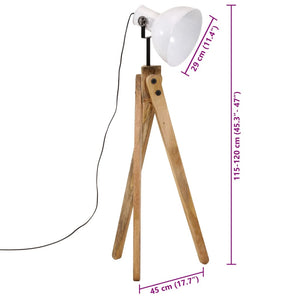 Stehleuchte Weiß 25 W E27 120 cm