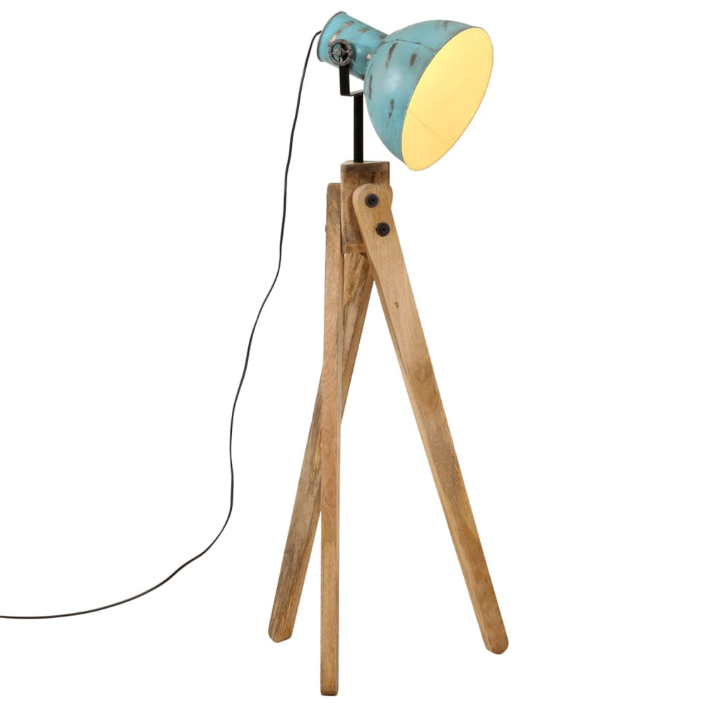 Blaue Stehleuchte E27, 120 cm