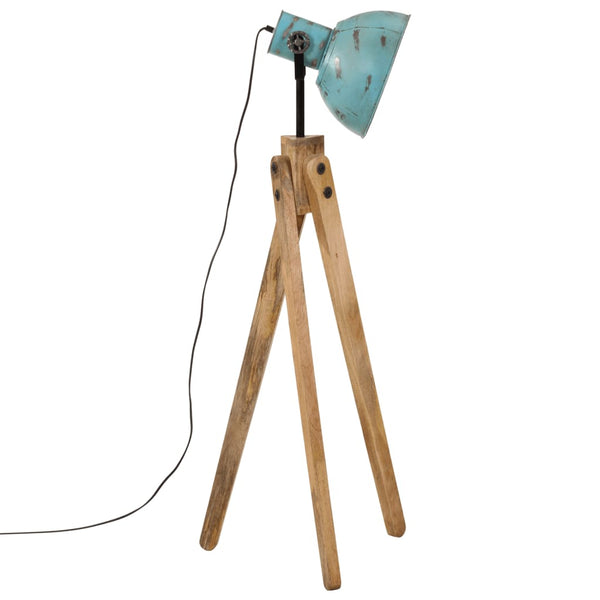 Blaue Stehleuchte E27, 120 cm