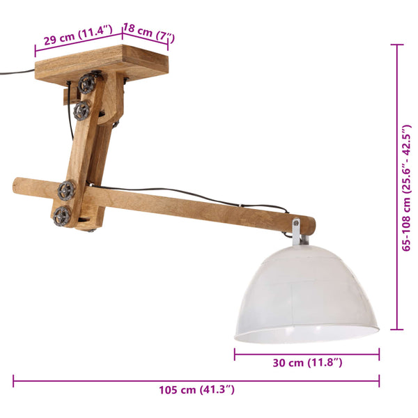 Weiße Deckenleuchte E27, 25W