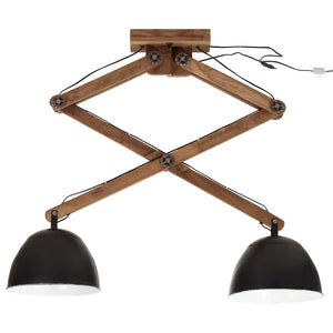 vidaXL Ceiling Light 25 W Black 29x18x85 cm E27