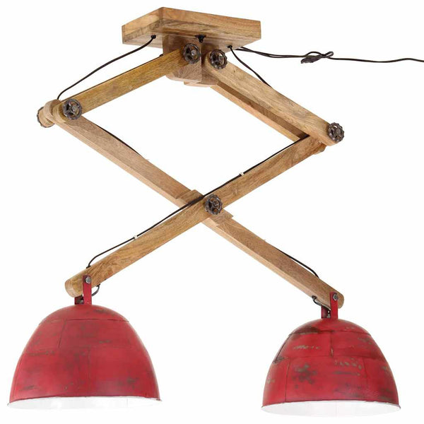 Rote Deckenleuchte, 2xE27, 25W