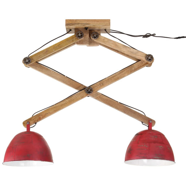 Rote Deckenleuchte, 2xE27, 25W